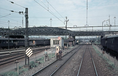 SBB, Zürich, Wipkinger-Viadukt, Aufnahme 1956