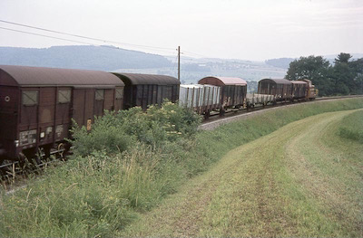 BDB Güterzug normalspurig, Wagenrain, 1969