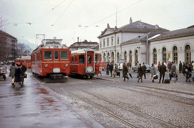 RhB Chur Bahnhofplatz, 1968