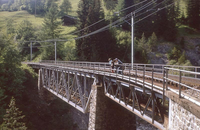 RhB Chur-Arosa, Frauentobelbrücke, 1972