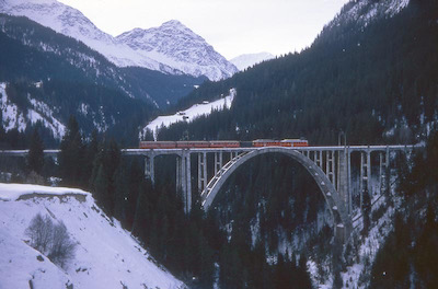RhB Langwieser Viadukt, 1969