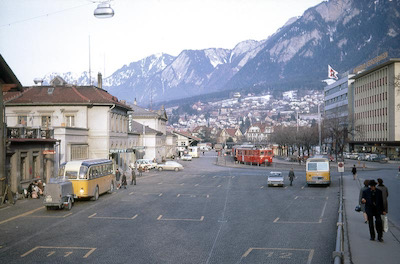 Chur, Bahnhofplatz, 1969