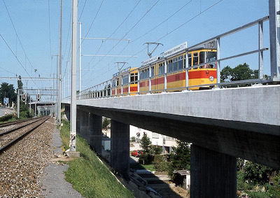 BLT Neuewelt, Viadukt entlang SBB, 1980