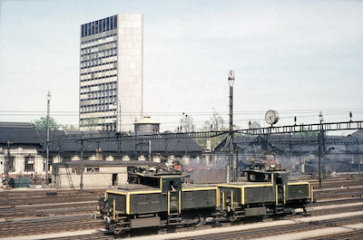 SBB Basel Hochhaus, Zweifrequenz-Loks, 1964