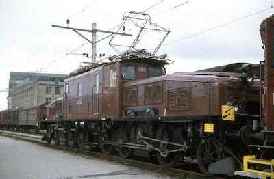 SBB Ce 6/8 braun, Aarau, 1980