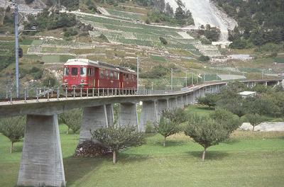 MO Sembrancher, Viadukt nach Le Châble, 1967