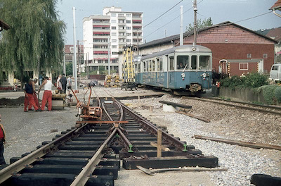WSB Schöftland, Geleisebau, 1975