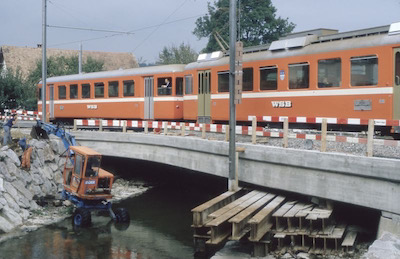 WSB Bleien, neue Brücke, Fj. 1983