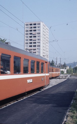 WSB Reinach-Unterdorf, Kreuzung, 1985