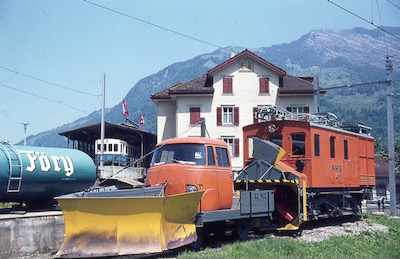 ARB Goldau, Lok, Schneepflug, 1976
