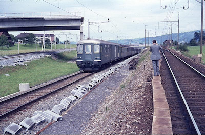 SBB Rotkreuz, 81, 84 alte Einfahrt von Immensee, 1971