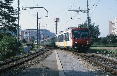 SBB Suhr, Abzweigung Migros-Geleise, Kolibri, 1987