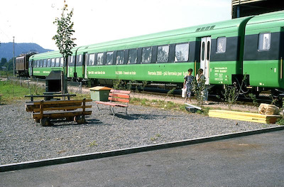 SBB Suhr, Wynenfeld, Ausstellungszug Bahn 2000, 1987