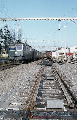 SBB Rupperswil, Starkweiche, Apr. 1983