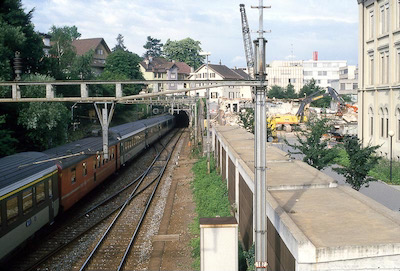 SBB Aarau, gegen Tunnel, Intercity, 1987