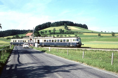 GBS Blauer Doppelpfeil vor Schwarzenburg, 1965