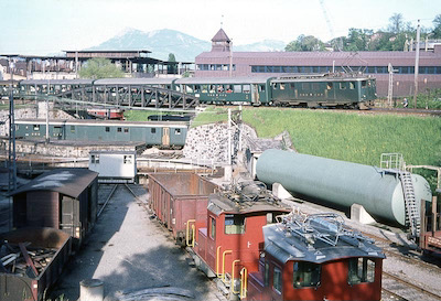 SBB Brünigbahn, Ausfahrt Luzern, 1969