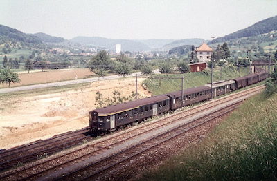 SBB Sissach Süd, Pendelzug, 1966