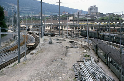 SBB Olten, Einfahrt der Basler Linie, 1979