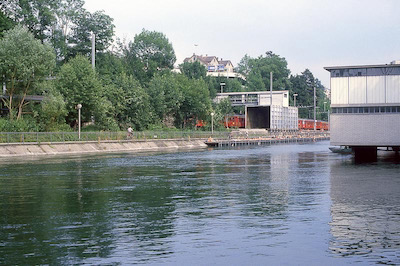 SBB Zürich-Letten, Limmat, Badi, Fj. 1988