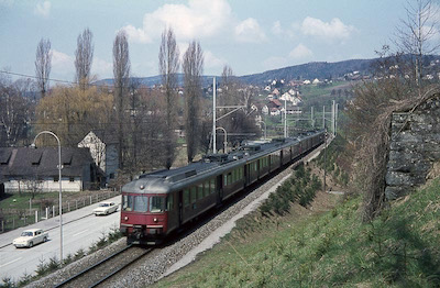 SBB Bei Stäfa, Einspur, 1970