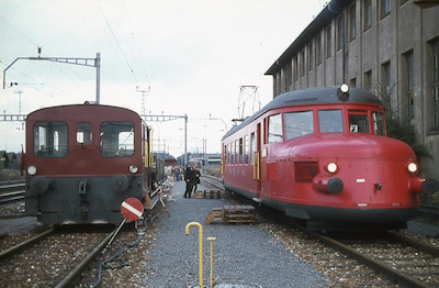 SBB Aarau, Tm 2/2 + Roter Pfeil, 1974