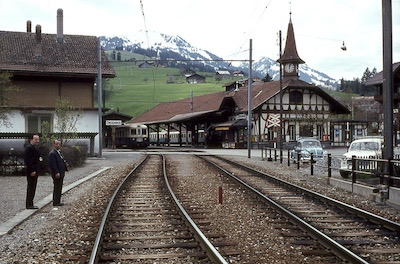 SEZ/MOB Bahnhof Zweisimmen, 1963