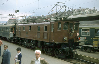 SBB Luzern, Ae 3/6 braun, 1979