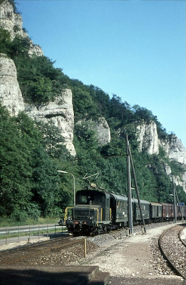 OeBB, Klus (Balsthal), Zug mit Ce 2/2, Aufnahme 1966