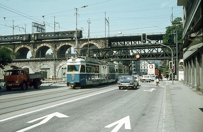 SBB/VBZ Limmatstrasse, Zürich, 1970