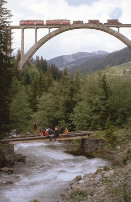 RhB Langwieser Viadukt, 1972