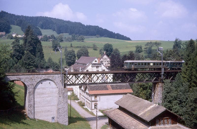 SBB Neuthal, Brücke, Fabrik, 1968
