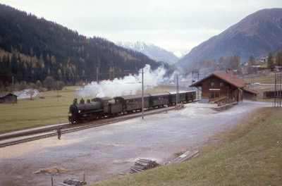 RhB Dampf-Extrazug Davos-Frauenkirch, 1965