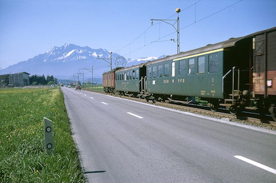 SBB Seetalbahn, Waldibrücke Emmen, Pilatus, 1969