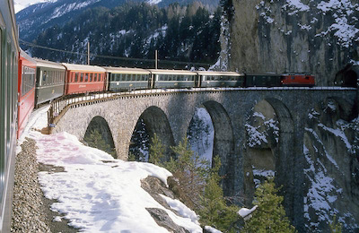 RhB Landwasser-Viadukt, 1987
