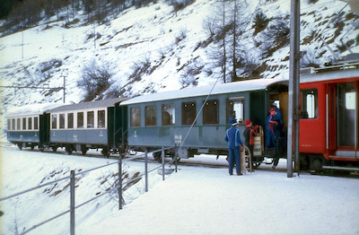 RhB Bergün, Schlittelzug, 1979