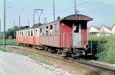 OJB Alter Triebwagenzug, Langenthal, 1963