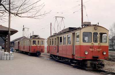 OJB Triebwagen 3 und 6, Langenthal, 1965