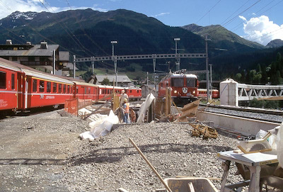 RhB Klosters, Bahnhof-Umbau, Fj. 1997
