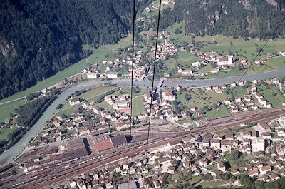 SBB Gotthardbahn, Erstfeld, Aufnahme 1971