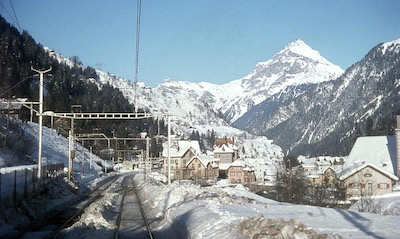 SBB Gotthardbahn, Gurtnellen, Chli Windgällen, Aufnahme 1968