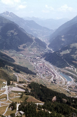 Airolo von Gotthardstrasse, 1983